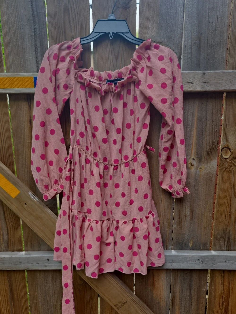 Pink Dotted Dress